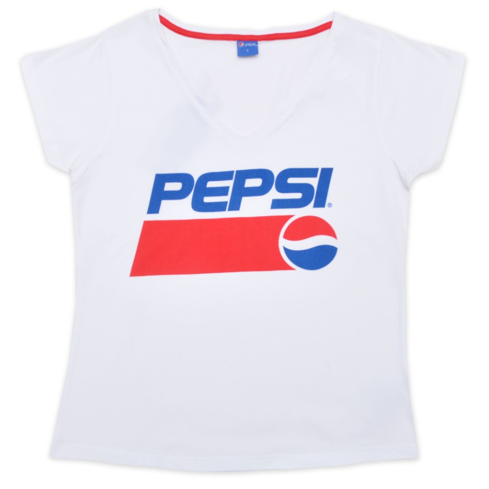 Pepsi White women's short top S