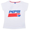 Pepsi White women's short t-shirt, top XL
