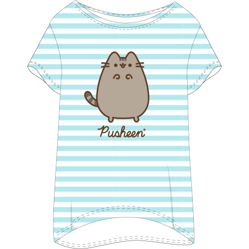 Pusheen Striped women's short nightgown S