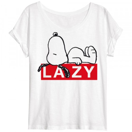 Snoopy Lazy women's short t-shirt, top M-L