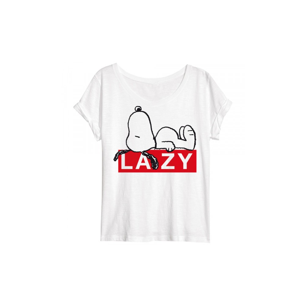 Snoopy Lazy women's short t-shirt, top M-L