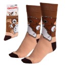 Gremlins Brown adult long sock 36/43