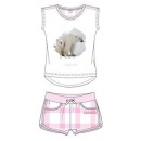 Ushuaia Pink  Polar Bear Women's Short Pajamas S-XXL