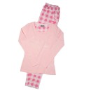 Ushuaia Pink Plaid Pink Polar Bear Women's Pajamas S-XXL