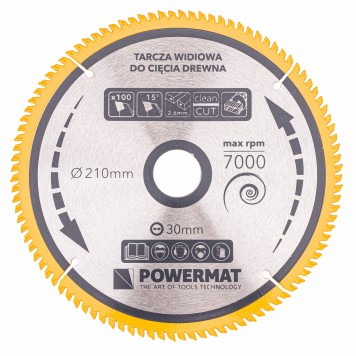 Tarcza widiowa do drewna 210x30 100z TDD-210x30x100Z
