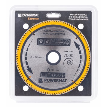 Tarcza widiowa do drewna 210x30 100z TDD-210x30x100Z
