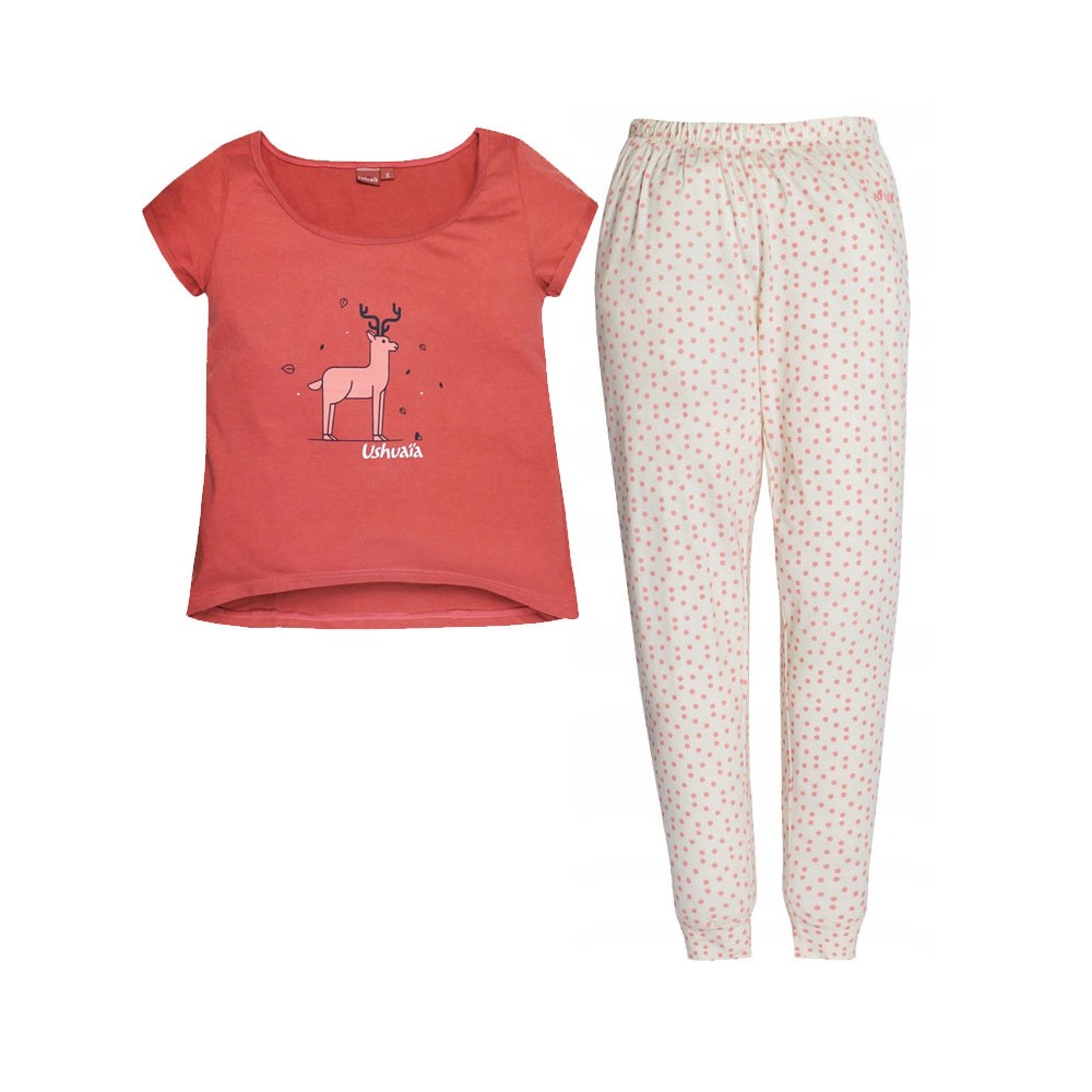 Ushuaia Peach Deer women's pajama L