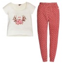 Ushuaia Tiny Flowers Deer Women's Pajamas XL