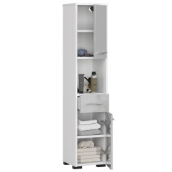 REGAŁ ŁAZIENKA FIN SŁUPEK 30 2D 1SZ 1W 140cm METALIK POŁYSK