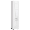 Colonne meuble étagère salle de bains  2 portes 30X30X 140cm Blanc brillant