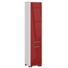 Colonne meuble étagère salle de bains  2 portes 30X30X 140cm Bordeaux brillant