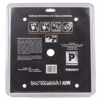 Tarcza widiowa do drewna 305x30 48z TDD-305x30x48Z