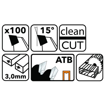 Tarcza widiowa do drewna 305x30 100z TDD-305x30x100Z