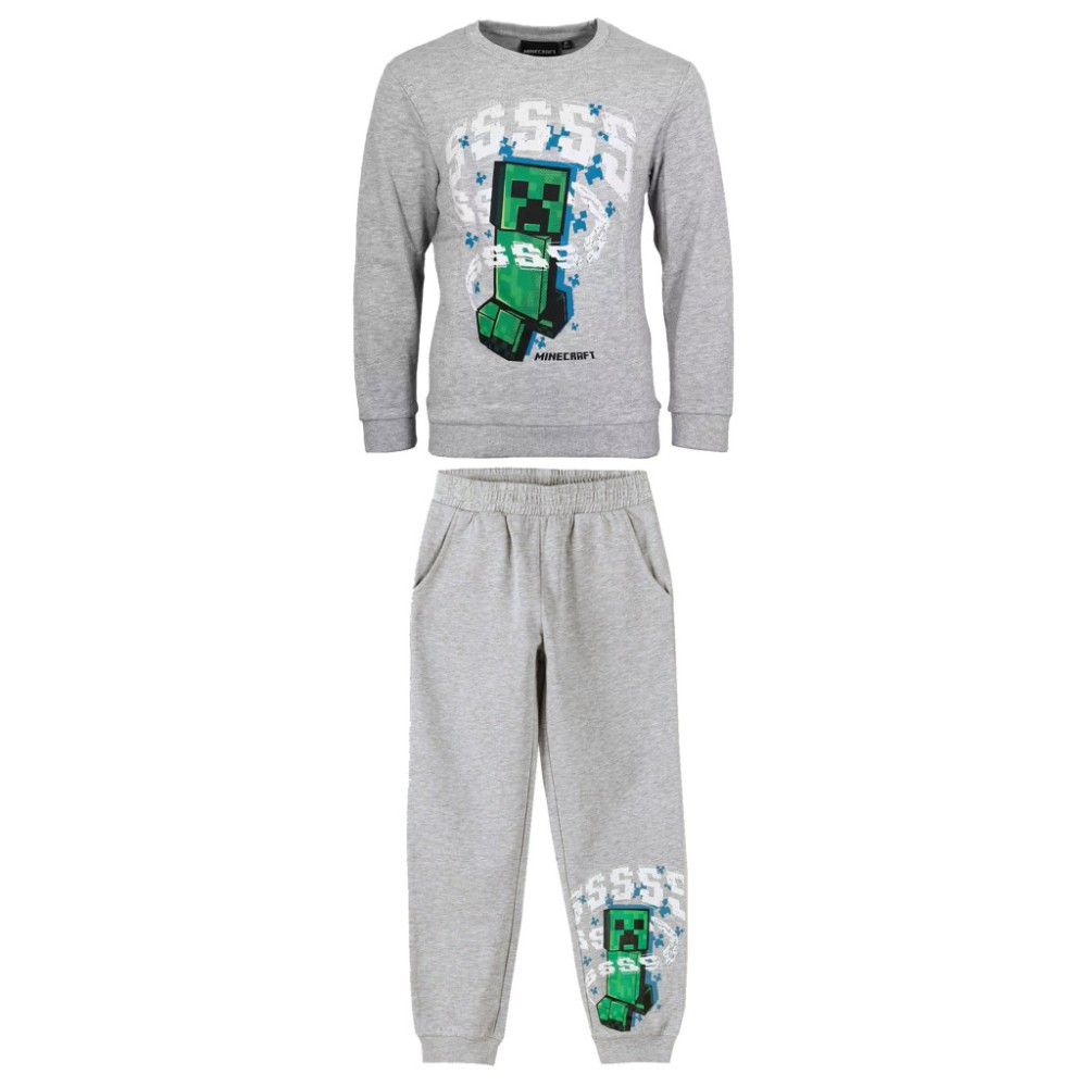Minecraft Grey children's tracksuit, jogging set 6 - 12 years / 116 - 152 cm