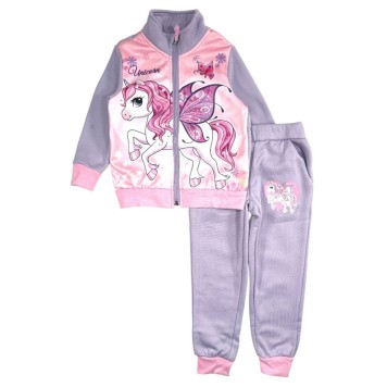 Unicorn Purple children's tracksuit, jogging set 3 - 8 years / 98 - 128 cm