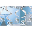 Anniversary 25th Anniversary, Ribbon Decoration 5-piece Set