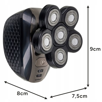 Rasoir électrique  multifonctions sans fil pour homme, tondeuse à barbe et cheveux oreilles et nez