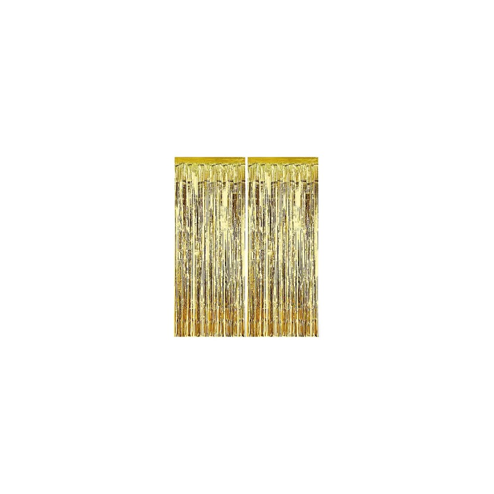 Colour Gold Curtains, 2 m long curtain for doorways