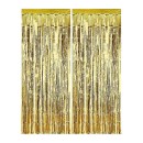 Colour Gold Curtains, 2 m long curtain for doorways