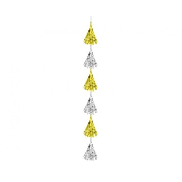 Party B&C Gold-Silver, Gold-Silver Ribbon Decoration 180 cm