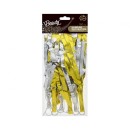 Party B&C Gold-Silver, Gold-Silver Ribbon Decoration 180 cm