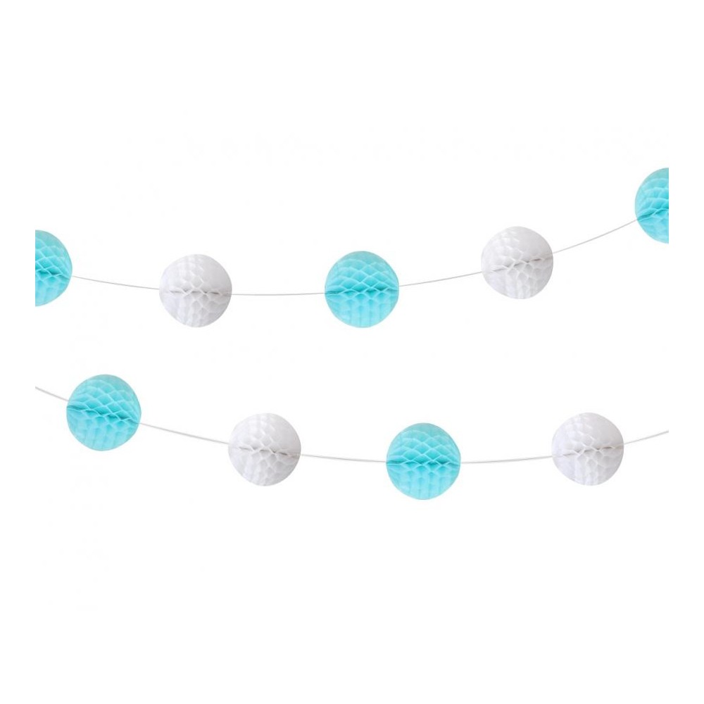 Baby Baby Boy Boy paper pom pom garland 250 cm