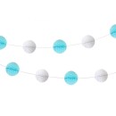 Baby Baby Boy Boy paper pom pom garland 250 cm