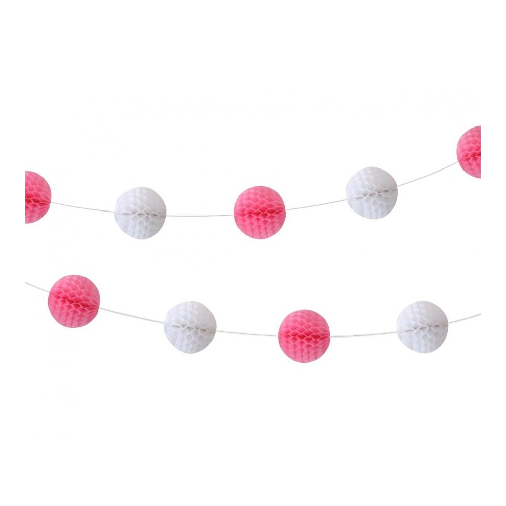 Baby Baby Girl Girl paper pom pom garland 250 cm