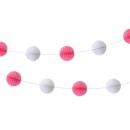 Baby Baby Girl Girl paper pom pom garland 250 cm