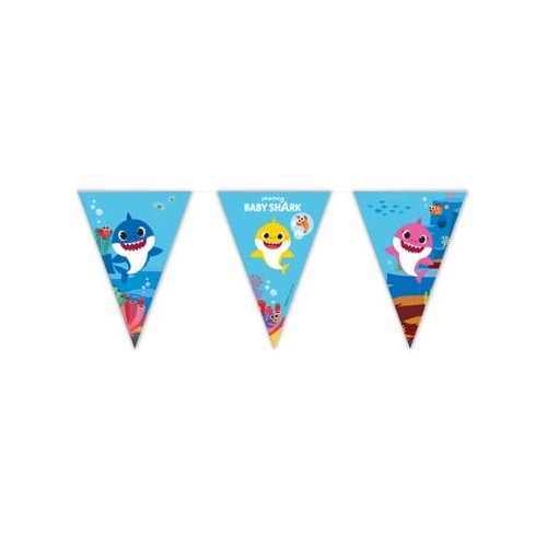Baby Shark Fun in the Sun flag garland