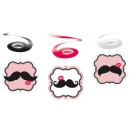 Mustache Mustache, ribbon decoration set (6 pcs)