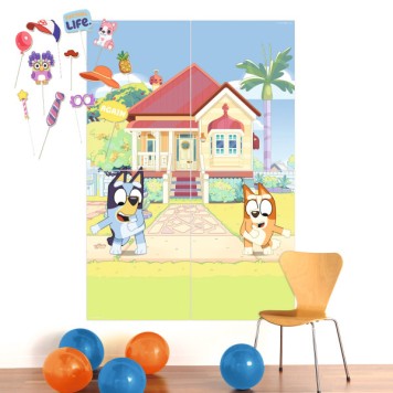 Bluey Joke wall decoration set with 4 photo props