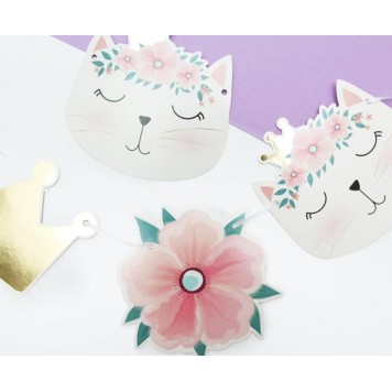 Cat Sleepy paper garland 300 cm