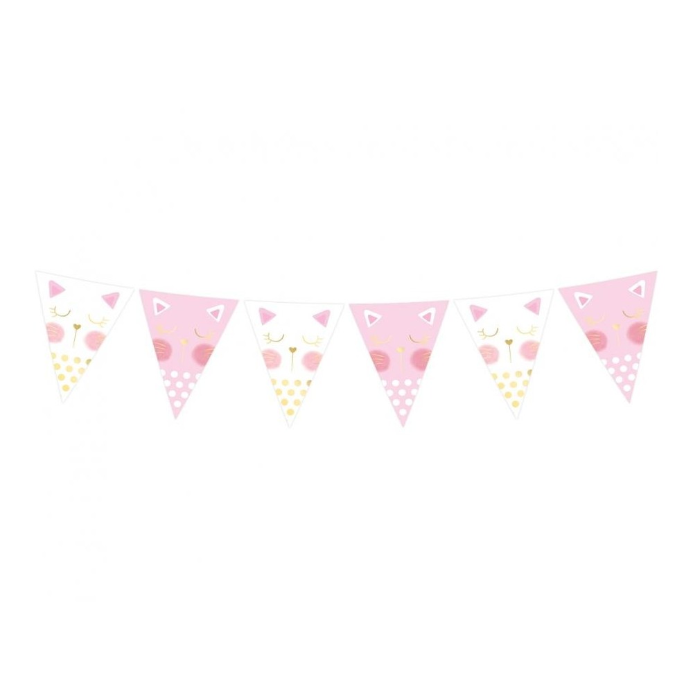 Cat Sleepy flag garland 200 cm