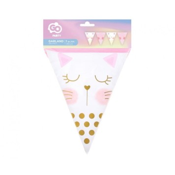 Cat Sleepy flag garland 200 cm