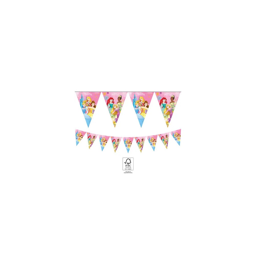 Disney Princess Live Your Story flag garland FSC 2.3 m