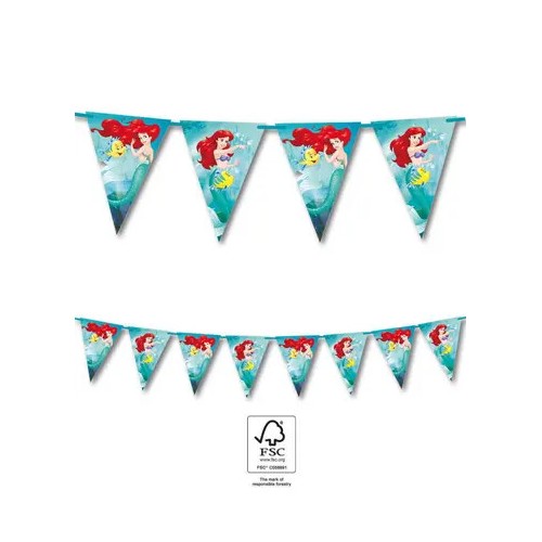 Disney Princess Ariel Curious banner garland FSC 2.3 m