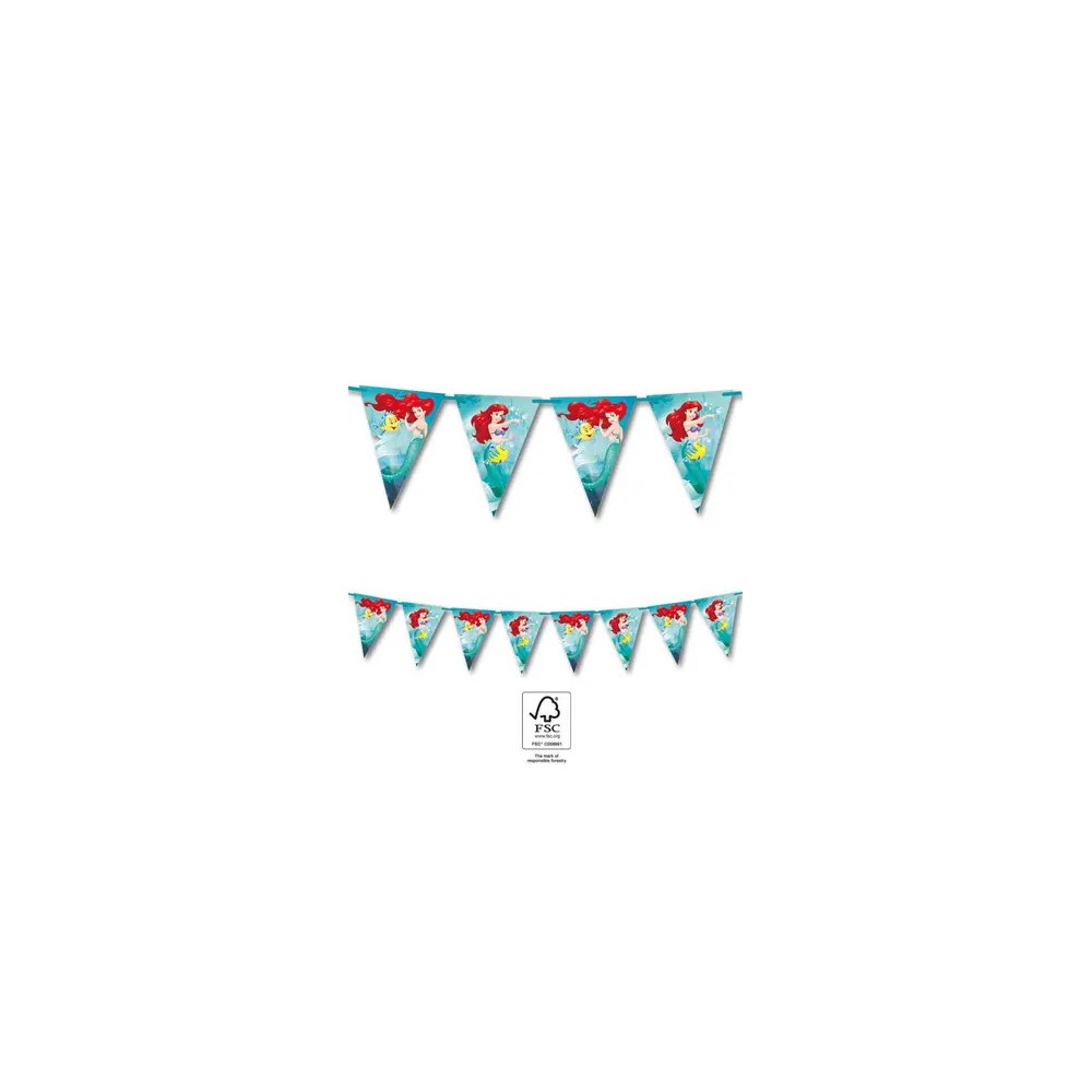 Disney Princess Ariel Curious banner garland FSC 2.3 m