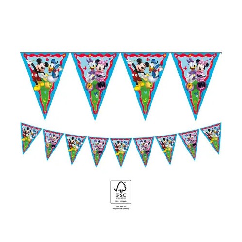 Disney Mickey  Rock the House flag garland FSC 2.3 m