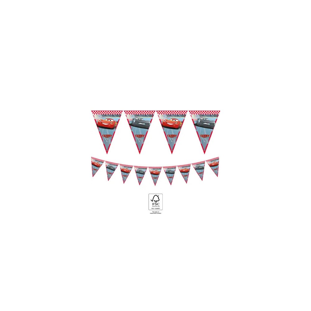 Disney Cars Arena Race flag banner FSC 2.3 m