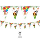 Jungle Balloons flag garland FSC 2.3 m