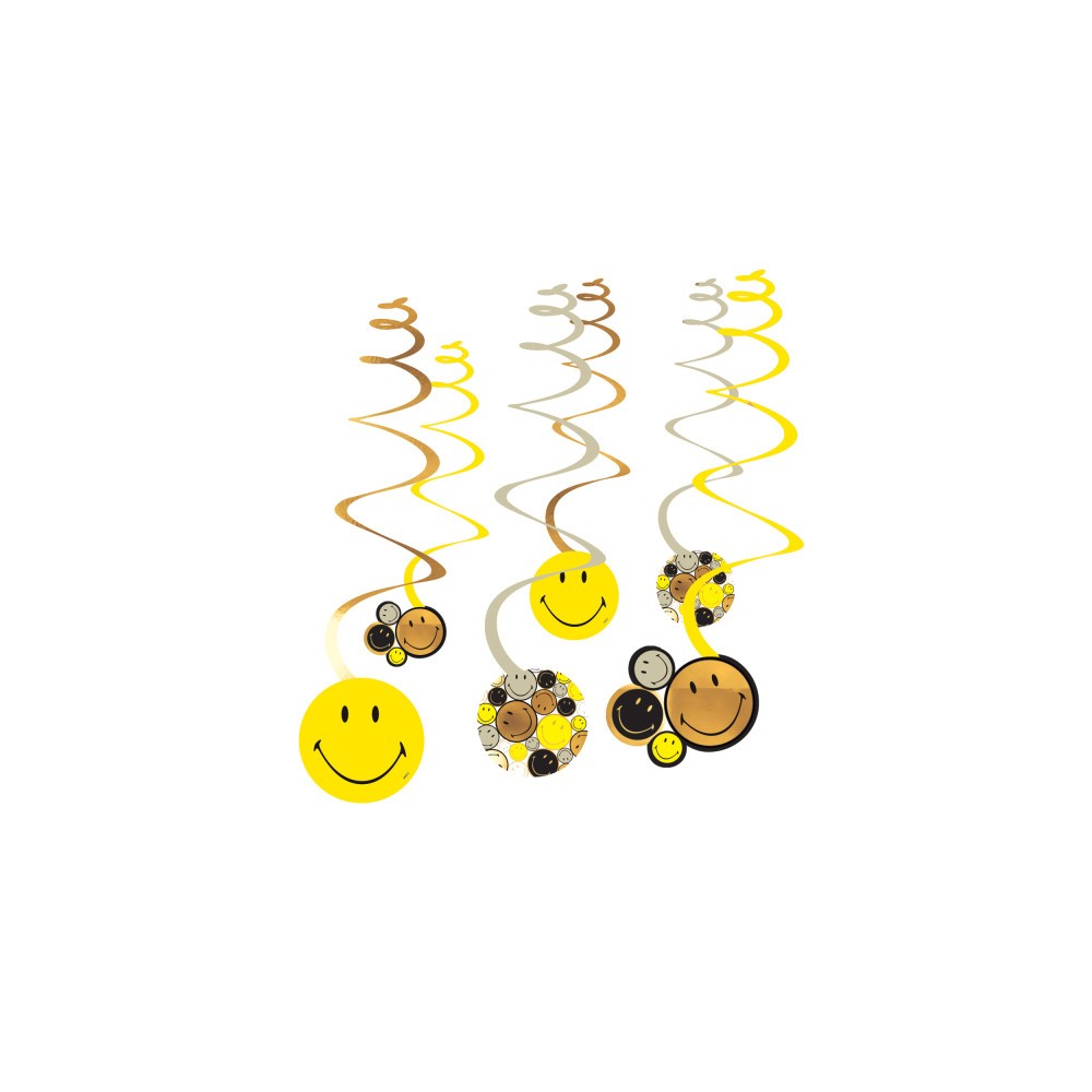 Emoji  Smiley Originals ribbon decoration 6-piece set