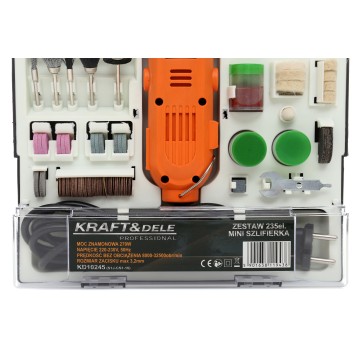 Mini szlifierka 270W KD10245 235elem.