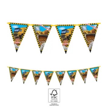 Construction Grabber flag garland FSC 2.3 m