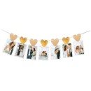 Wedding i photo holder garland