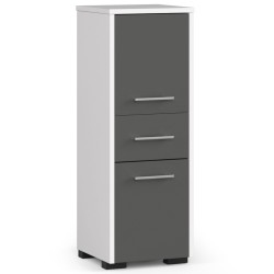 Meuble de salle de bain 30x85x30cm Gris