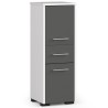 Meuble de salle de bain 30x85x30cm Gris