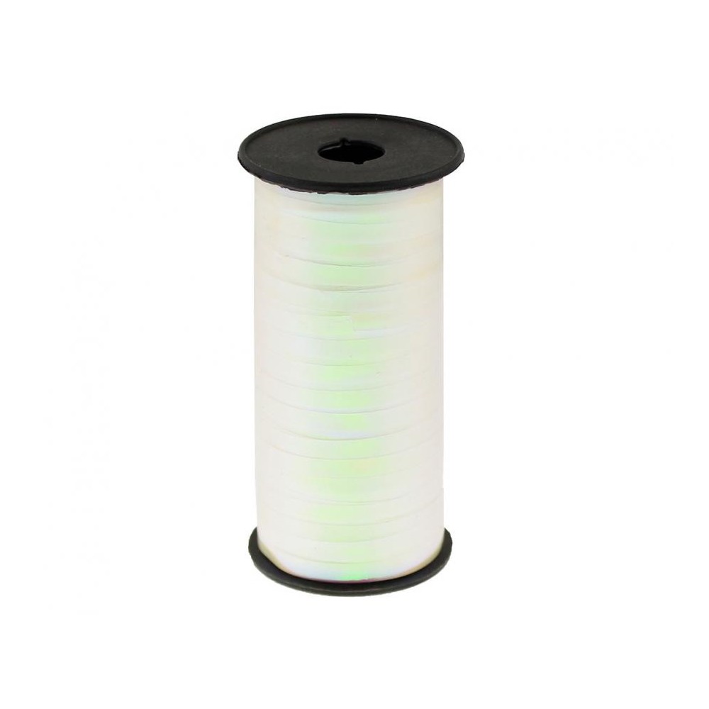 Colour Iridescent White tying ribbon 92 m