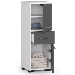Meuble de salle de bain 30x85x30cm Gris
