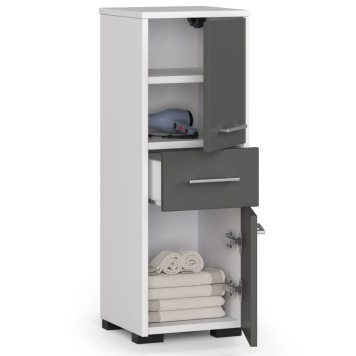 Meuble de salle de bain 30x85x30cm Gris